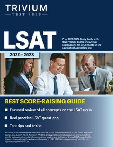 LSAT Prep 2022-2023: Study Guide with Real Practice Exams and Answer – VERY GOOD