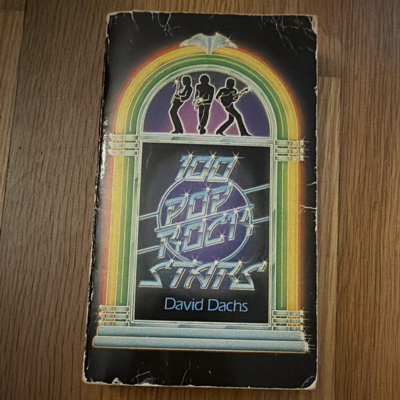 100 Pop Rock Stars David Dachs Paperback First Edition Illustrated 1979