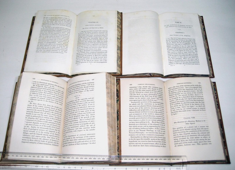 BRIDGEWATER TREATISES Nos. 1-8, Complete Set in 12 vols. - 1834-39, Full calf gallery