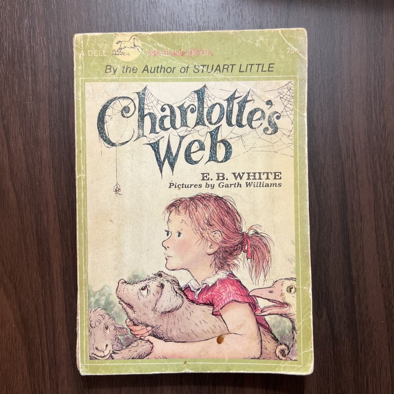 Vintage CHARLOTTE’S WEB 1952 Paperback Dell Yearling Children’s Book E.B. White
