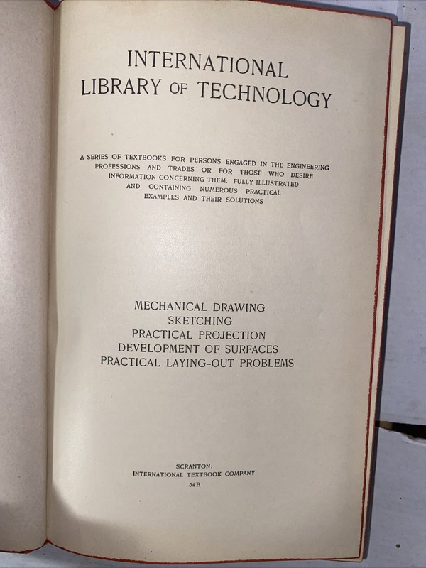 International Library of Technology Mechanical Drawing Sketching 1912 gallery