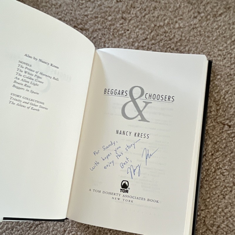 Nancy Kress Beggars and Choosers HC 1st Ed Signed Inscribed by Author w/ DJ VG gallery
