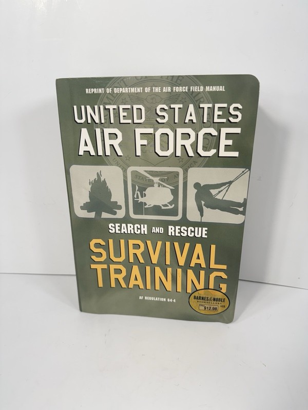 United States Air Force Search and Rescue Survival Training Book Flex Cover USAF