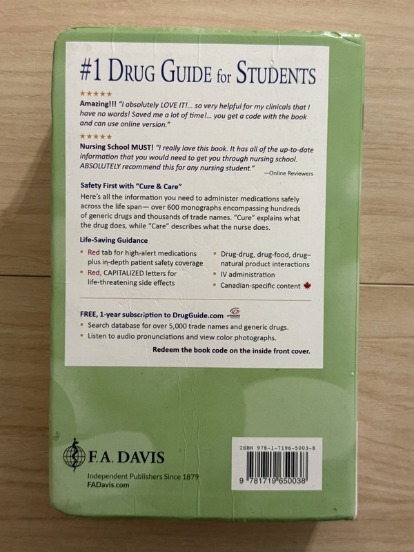 F.A. Davis Davis's Drug Guide for Nurses 19th Ed PB 2019 Vallerand Sanoski gallery