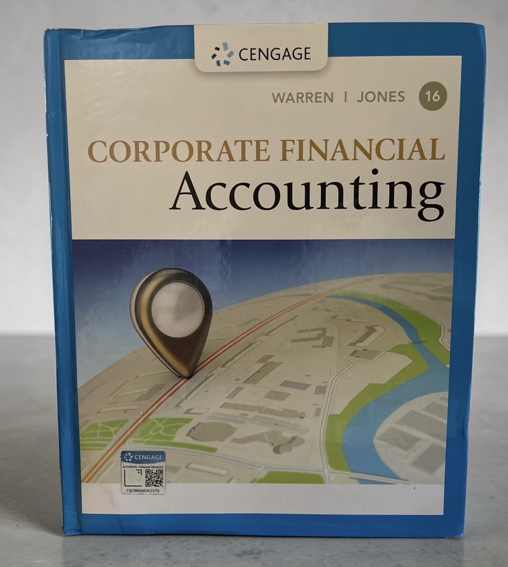 Corporate Financial Accounting 16E MindTap Course List Business Success Cengage