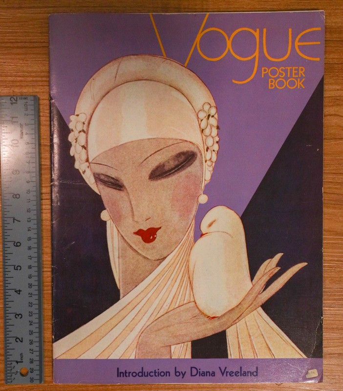 [72F] 1975 15×11 Vogue Poster Book, Diana Vreeland Complete 22 Posters