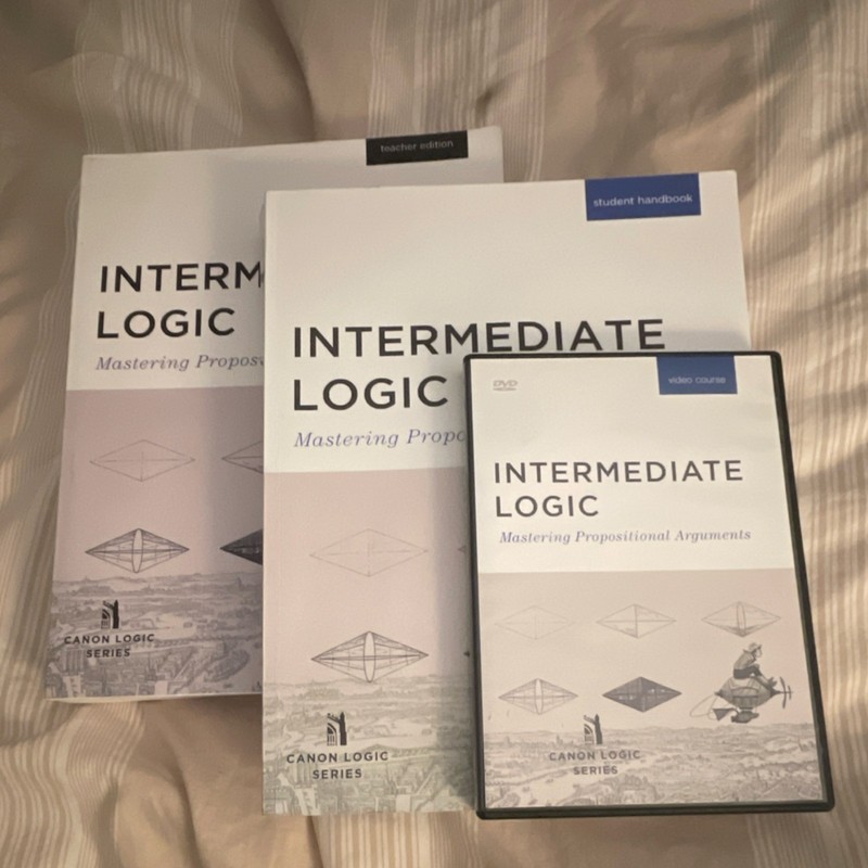 Intermediate Logic SET: Teacher’s Edition, Student Handbook, DVD, Canon Press