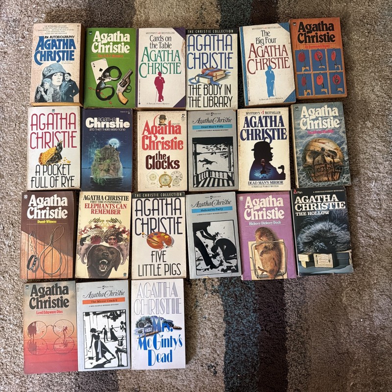 Lot of 44 Vintage Agatha Christie Paperback Books Hercule Poirot Miss Marple gallery