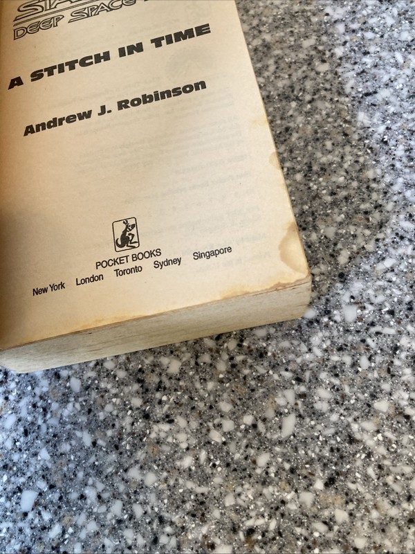 RARE ~ A Stitch in Time Star Trek: Deep Space Nine #27 Novel Andrew J. Robinson gallery