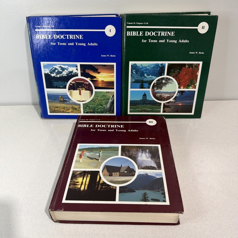 Bible Doctrine for Teens and Young Adults 3 Volume Set – James Beeke HC 1990