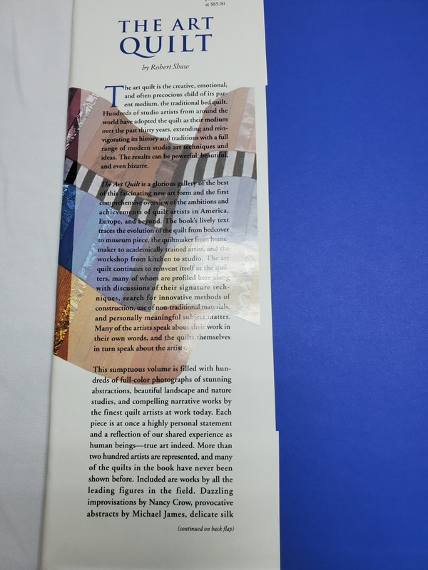 The Art Quilt by Robert Shaw 1997 Beaux Arts Edition Big Hardcover Quilting Book gallery