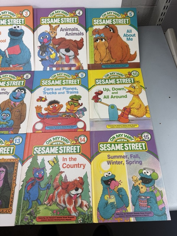1989 On My Way With Sesame Street Books Complete Set 1-15 CTW Funk & Wagnalls gallery