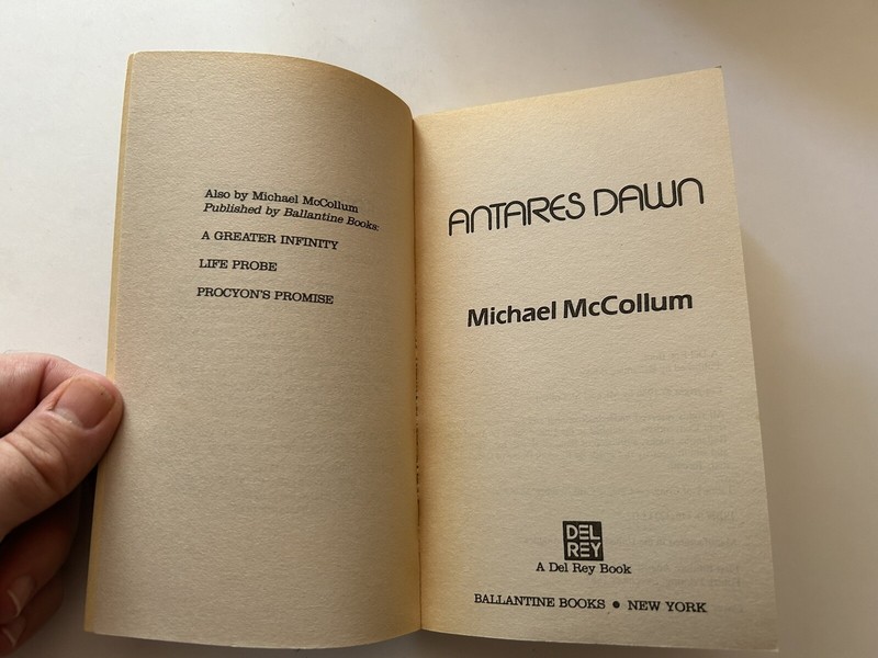 Michael McCollum Lot (3) Scifi PBs - Life Probe Antares Dawn & Procyon's Promise gallery