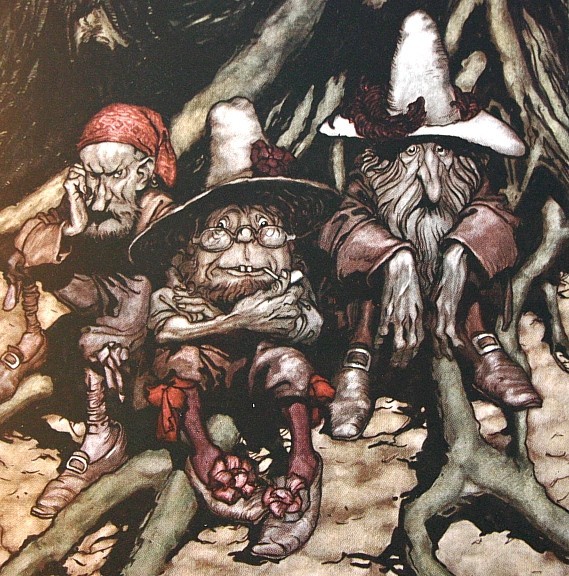 ExRare Arthur Rackham RIP VAN WINKLE 1905 51 TIPPED IN PLATES STUNNING! AMAZING