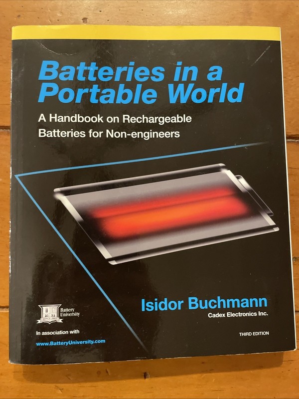 Batteries in a Portable World – Handbook On Rechargeable Batteries – Buchmann VG