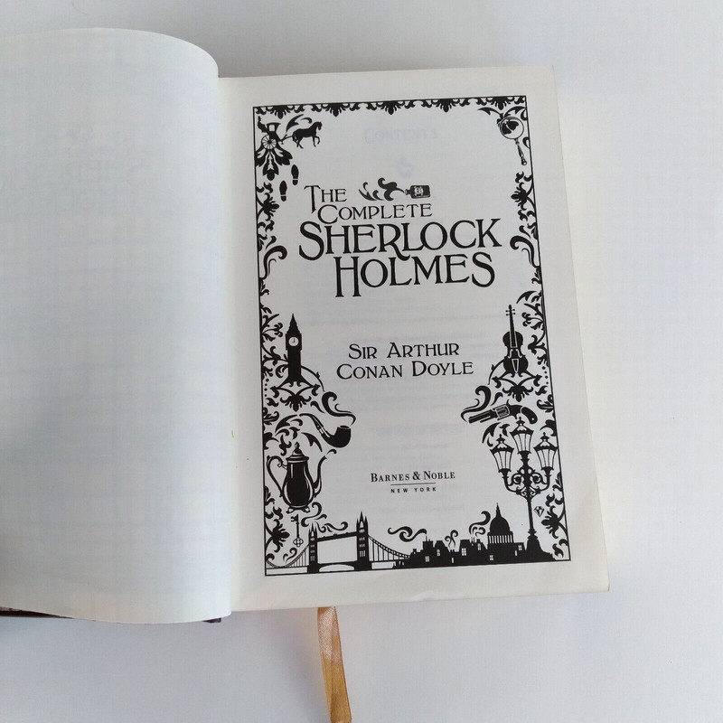 2009 The Complete Sherlock Holmes Sir Arthur Conan Doyle Leather Barnes & Noble gallery