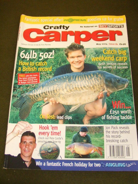 CRAFTY CARPER – 64lb 5oz – MAY 2004 # 81