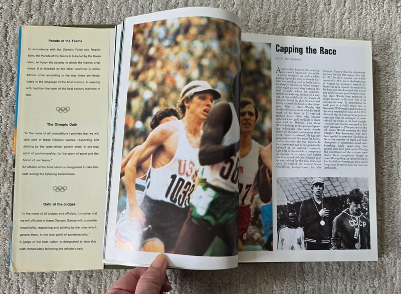 NEW 1972 United States Olympic Book Hardcover HCDJ US Olympics Committee Rare gallery