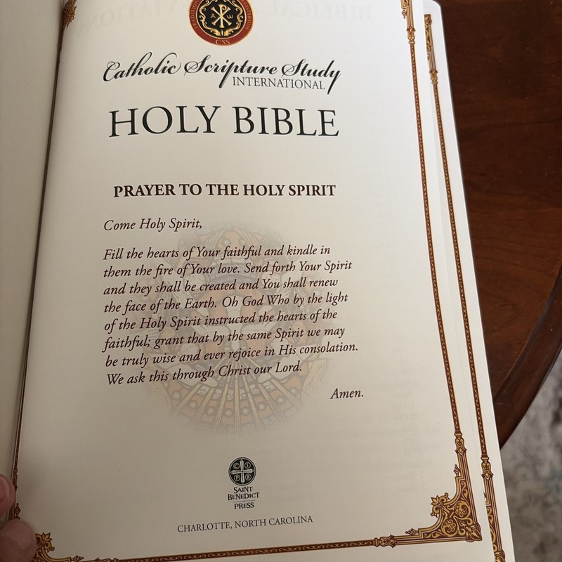 Holy Bible RSV Catholic Ed CSS Faux Leather St Benedict Press 2010 gallery