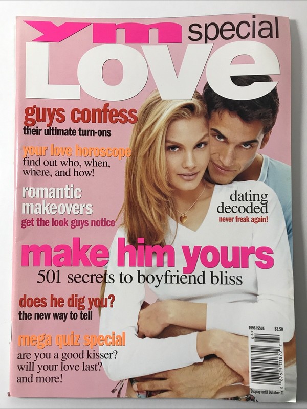 YM YOUNG & MODERN magazine 1996-Fashion makeup hair Dating, Special Love Issue