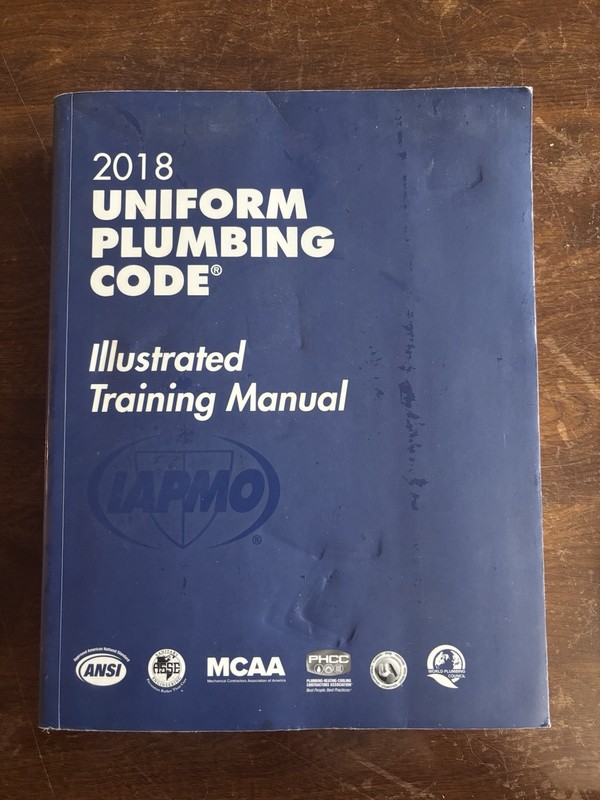 IAPMO 2018 Uniform Plumbing Code Illustrated Training Manual Book, English