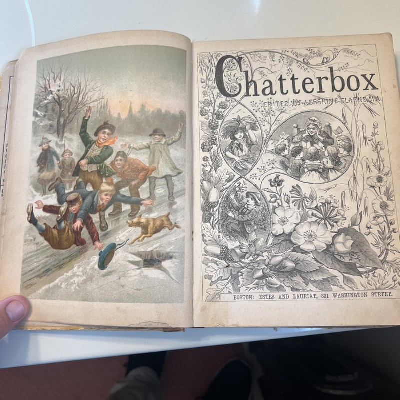 Vintage Antique Book - 1890 CHATTERBOX - Sailor Boy Estes & Lauriat gallery