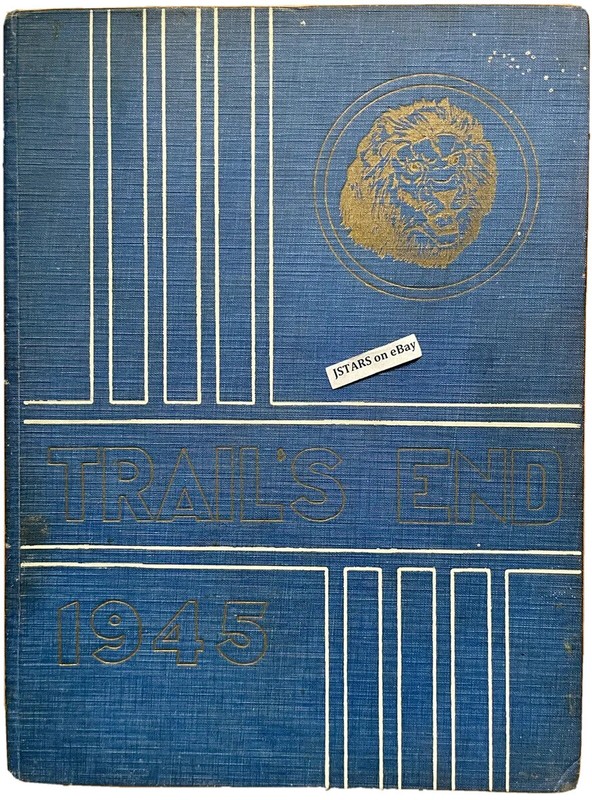 1945 EL MONTE HIGH SCHOOL YEARBOOK, THE TRAILS END, EL MONTE, CA