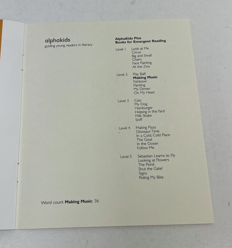 Making Music, 6 Pack Books, Hannah Reed, Grade 1 Level B gallery