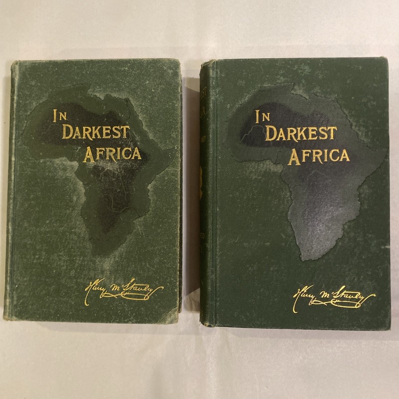 In Darkest Africa Henry M. Stanley 1890 SIGNED 3 Maps Magnus Tait 1st Edition