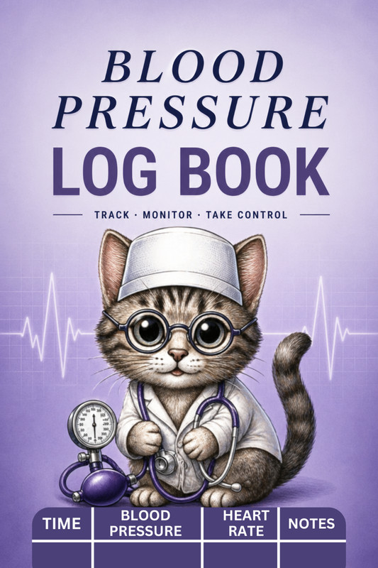 Blood Pressure Log Book Tracker 6 X 9 Paperback 90-pages
