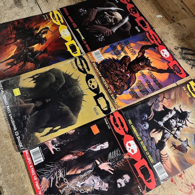 SOD Magazine Lot x 6 - NO CD's - 90's 2000's Metal Bolt Thrower Immortal Deicide gallery