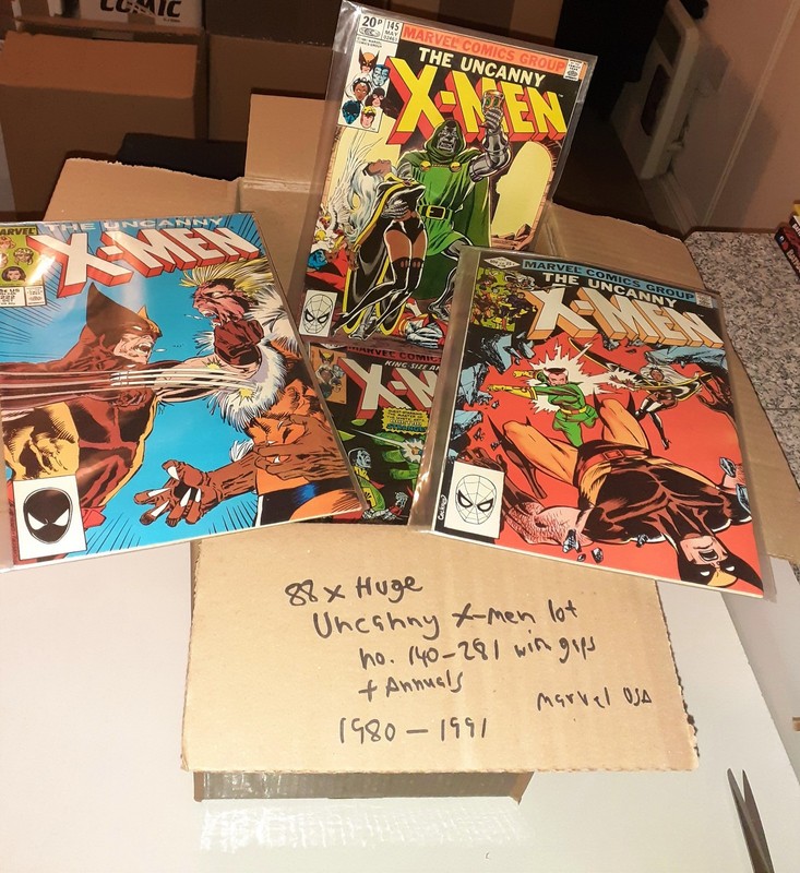 88x Huge UNCANNY X-MEN lot Marvel Comics 1980-1991 Wolverine Doctor Doom Rogue