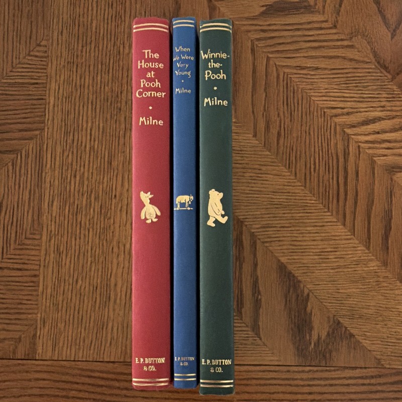 A.A. Milne Hardcover Winnie-the-Pooh 3-Book Lot Illustrated