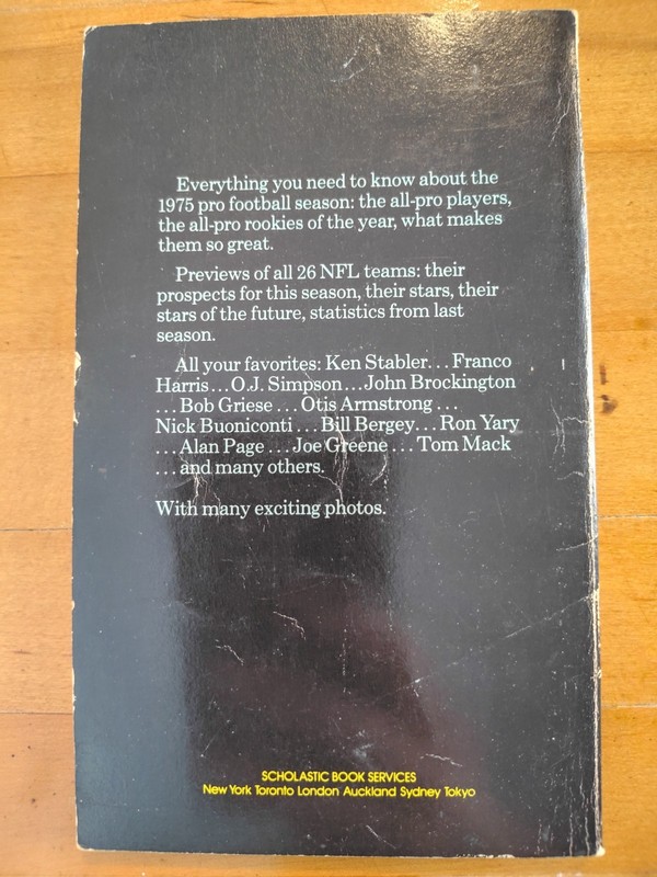 All-Pro Football Stars 1975 Jerry Brondfield Scholastic Vintage NFL Book gallery
