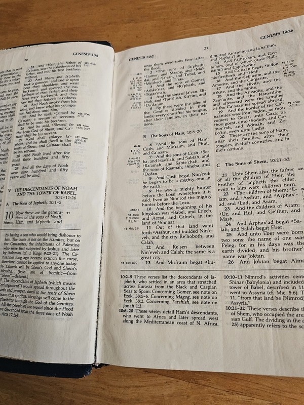 The Ryrie Study Bible KJV Red Letter Text, Moody Press 1978, Blue Bond Leather gallery