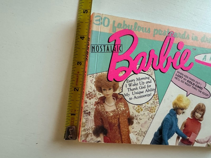 "Nostalgic Barbie: A Postcard Book" from 1990, featuring 30 detachable postcards gallery