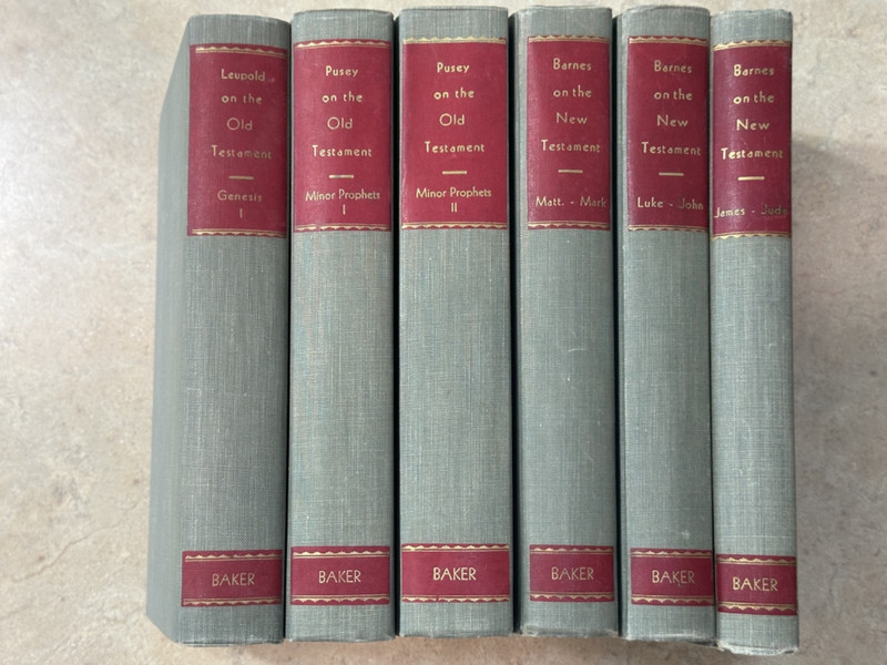 Leupold, Pusey and Barnes Notes On Old and New Testament – six volumes