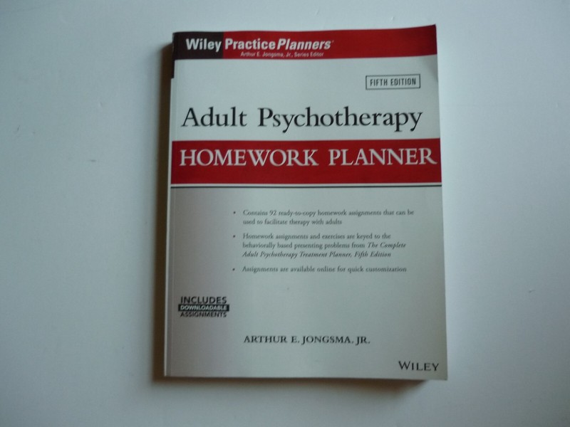 Adult Psychotherapy Homework Planner by David J Berghuis