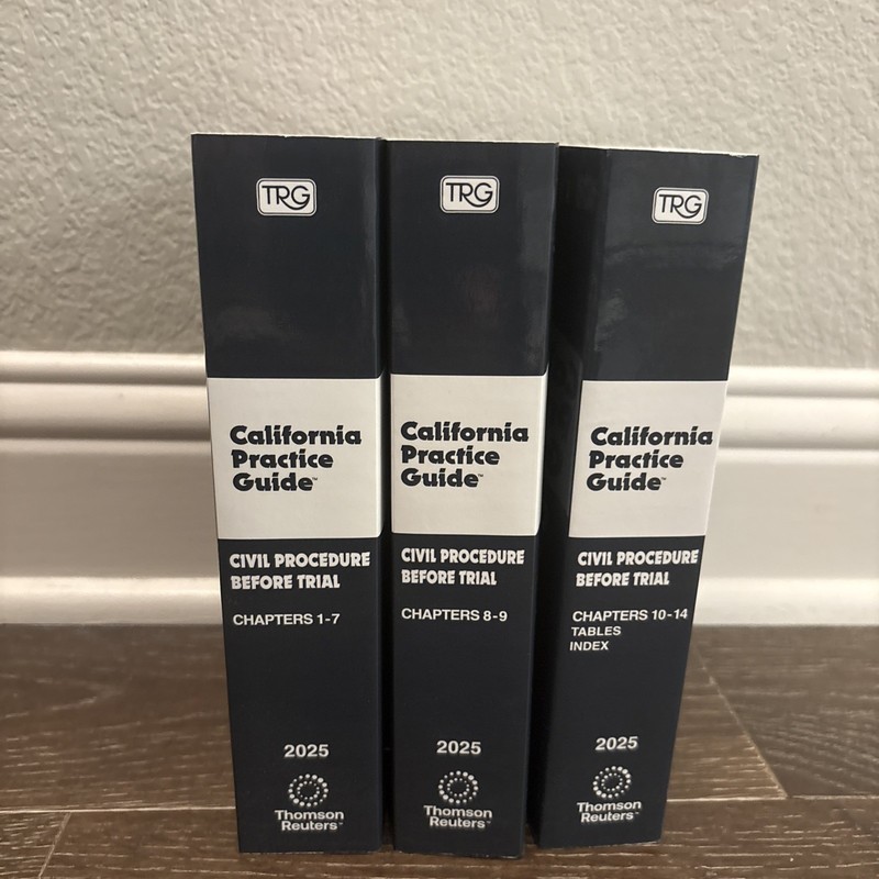 California Practice Guide Civil Procedure Before Trial 2025 Ed.