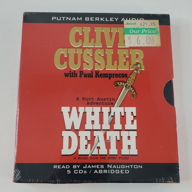 White Death Audio CD Clive Cussler w/ Paul Kemprecos 5 CDs Abridged New Sealed