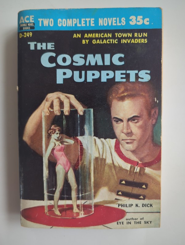 Ace Double Novel Books The Cosmic Puppets Sargasso of Space 1957 SC PB Vtg Dick