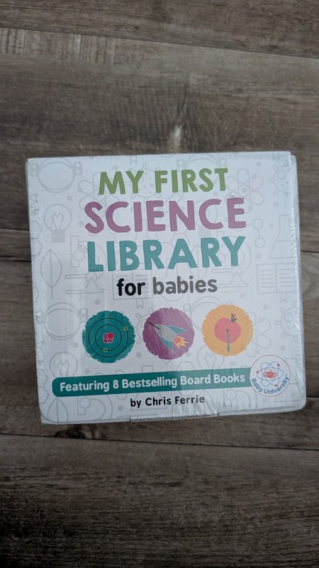 My First Science Library For Babies Set of 8 Board Books New Sealed