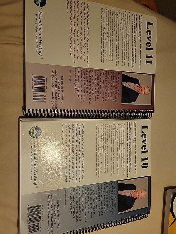 Essentials in Writing Student Text Level 10 And 11 by Matthew Stephens Lot gallery