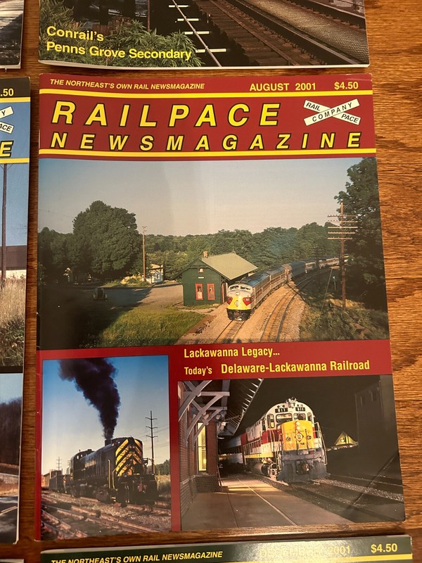 (12) Vintage {2001} "RAILPACE NEWSMAGAZINE" Magazine Lot, RARE! COMPLETE SET! gallery