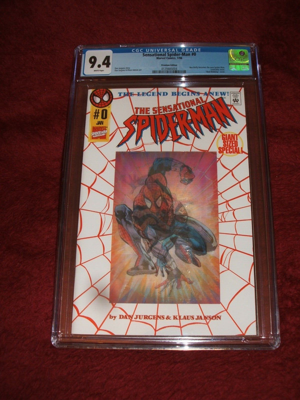 SENSATIONAL SPIDERMAN 0 PREMIUM EDITION CGC 9.4 WHITE PAGES KEY ISSUE