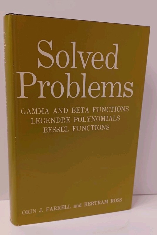 Solved Problems: Gamma and Beta Functions, Legandre Polynomials, Bessel Function