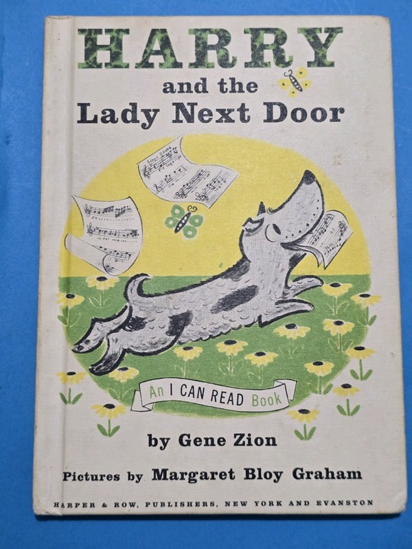 1960 Vintage HC Harry and the Lady Next Door by Gene Zion An I Can Read Book