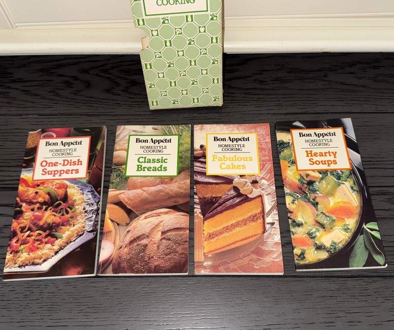 The Bon Appetit Homestyle Cooking slipcase with 4 books 1987