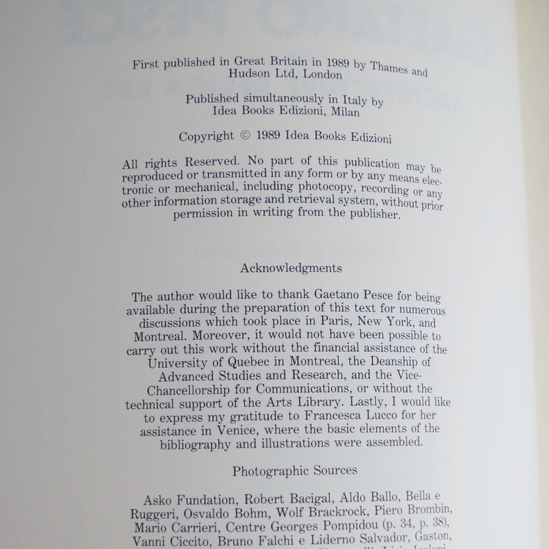 Gaetano Pesce : Architecture, Design and Art by France Vanlaethem 126 pages PB gallery