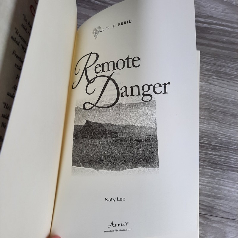 Remote Danger Katy Lee 2024 Hearts in Peril Romance Suspense Annie's Hardcover gallery